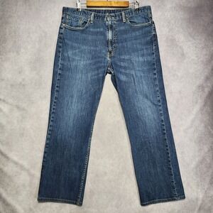 Levis 514 Mens 38x30 Straight Leg Blue Denim‎ Jeans